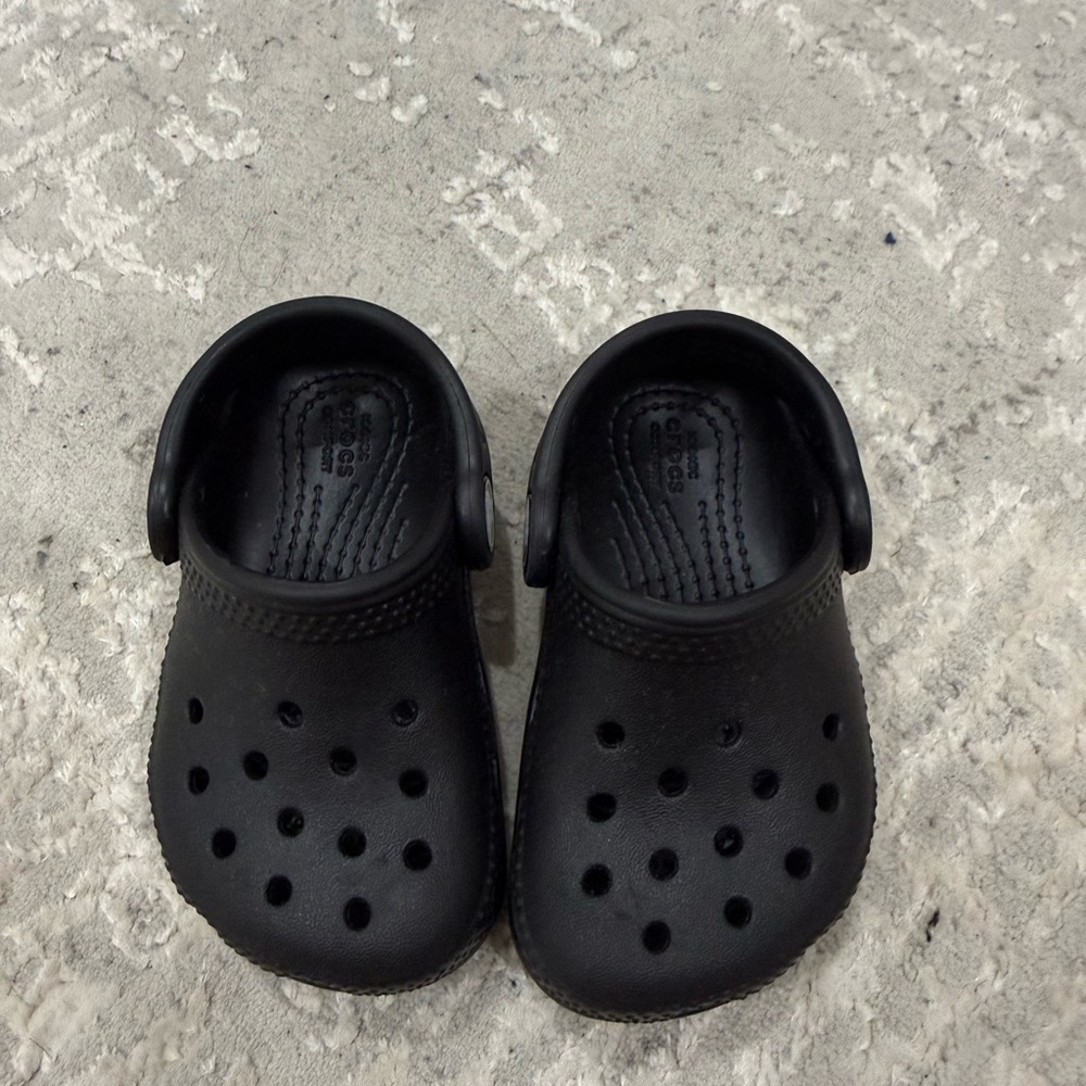 Kids Black Clogs